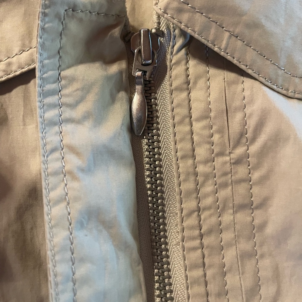 Chico's Light Beige Belted Trench Coat - Picture 13 of 16